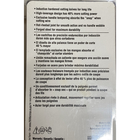 Klein Tools — D213-9NE Lineman’s Pliers 9” Made in USA New Sealed - Picture 3 of 7